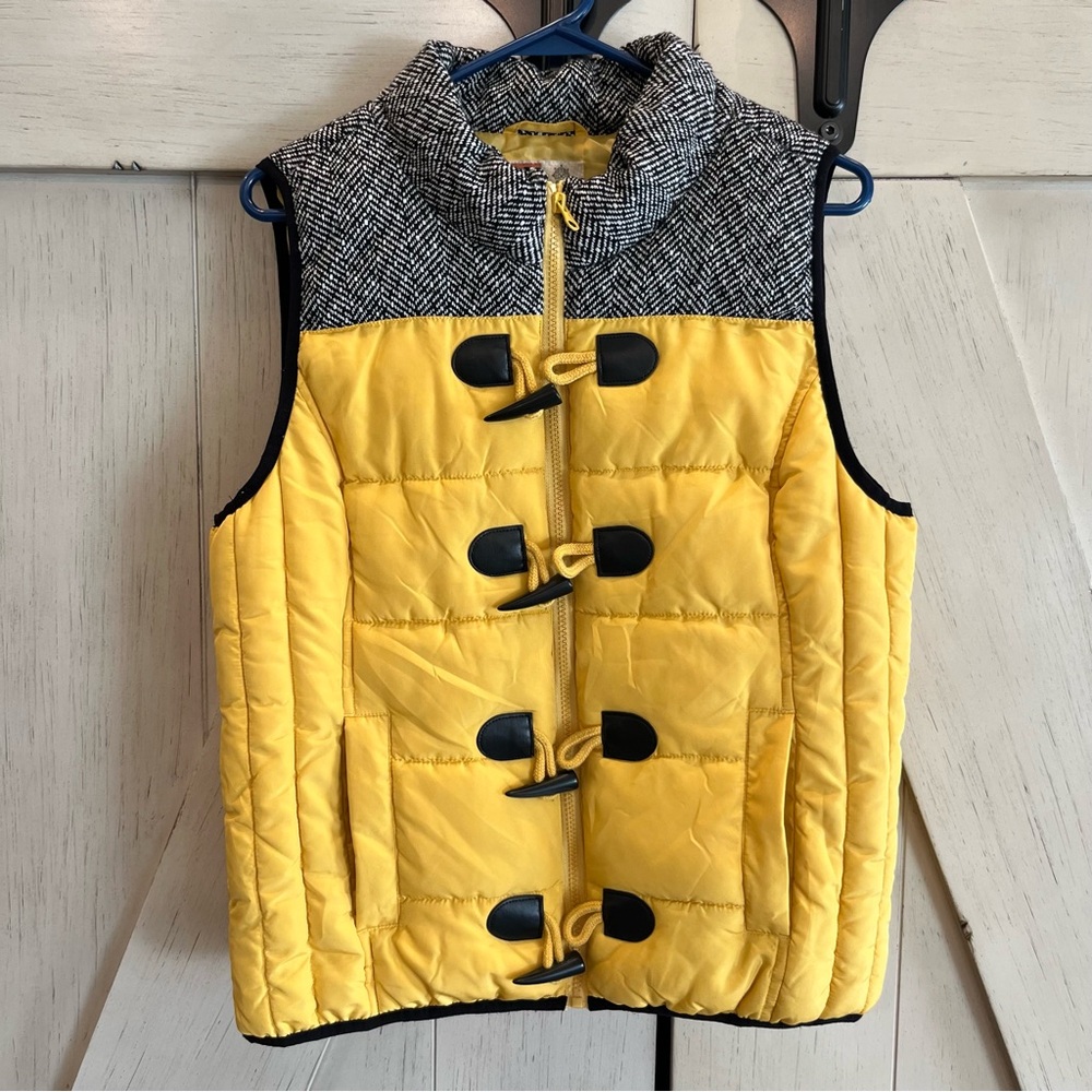 Ruff Hewn Yellow and Black Vest Size Large